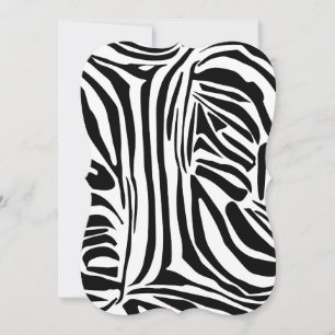 Bold Black and White Zebra Print Pattern