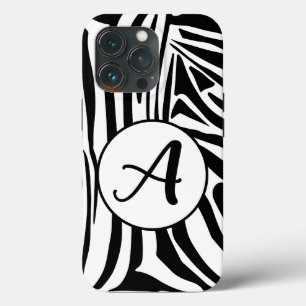 Bold Black and White Zebra Print Pattern iPhone 13 Pro Case