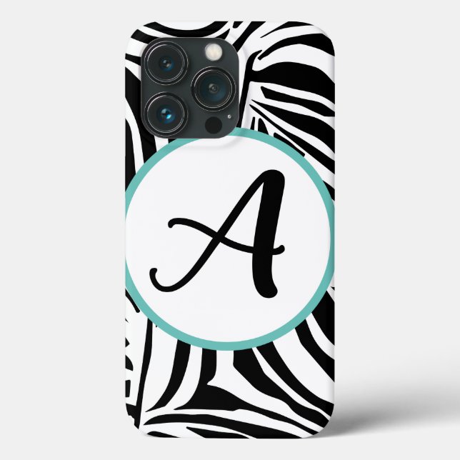 Bold Black and White Zebra Print Pattern Case-Mate iPhone Case (Back)