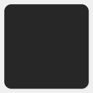 Bold Black Background Square Sticker
