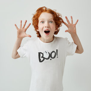 Bold Black Boo Kid's T-Shirt
