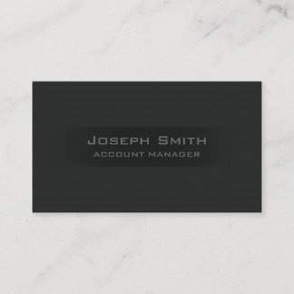Bold Black Business Card