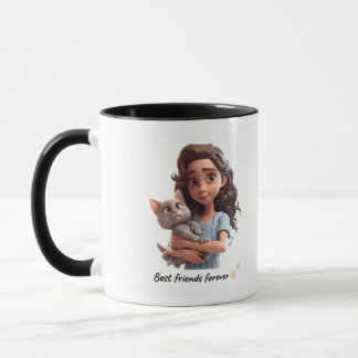 Bold Black Friendship Quote Mug