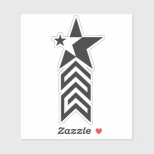 Bold Black Geometric Star