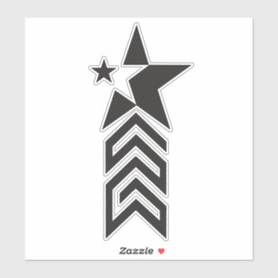 Bold Black Geometric Star