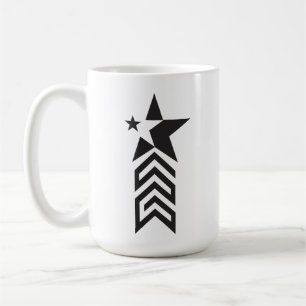 Bold Black Geometric Star Coffee Mug