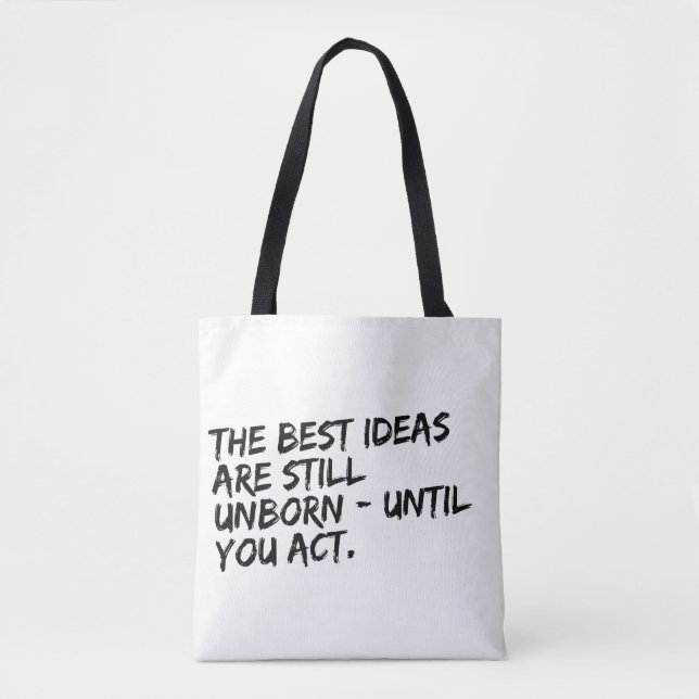 Bold Black Typography Creatives Minimalist  Tote Bag (Front)