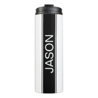 Bold Black & White Stripe Editable Text