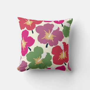 Bold Blooms Multicolored  Cushion
