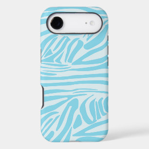 Bold Blue and White Zebra Print