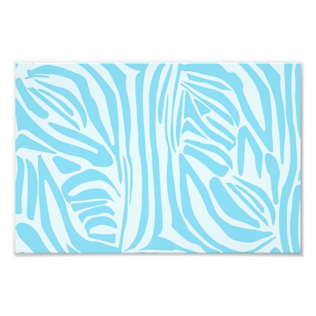 Bold Blue and White Zebra Print (Front)