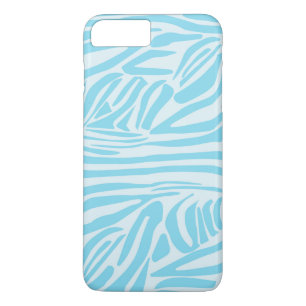 Bold Blue and White Zebra Print iPhone 8 Plus/7 Plus Case