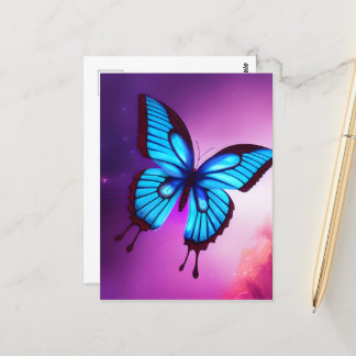 Bold Blue Butterfly Postcard