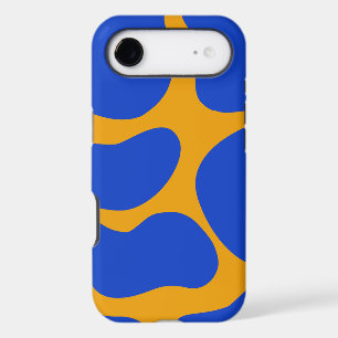 Bold Blue & Mustard Abstract Phone Case