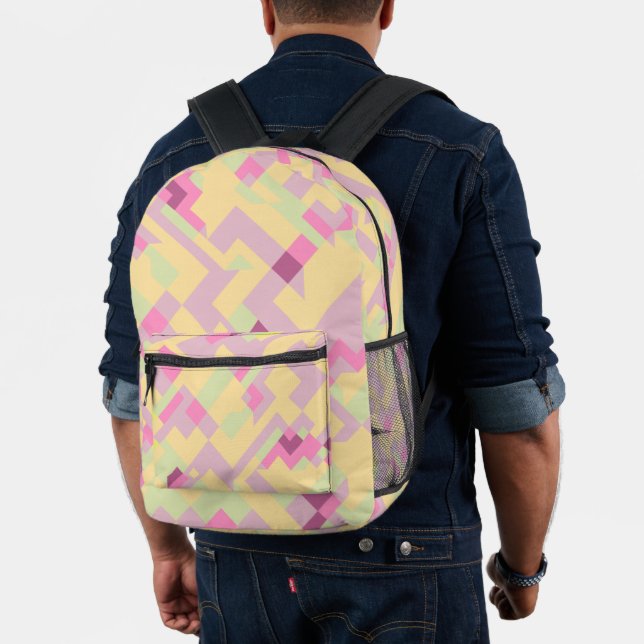 Bold Boho Abstract Printed Backpack (Insitu (Model))