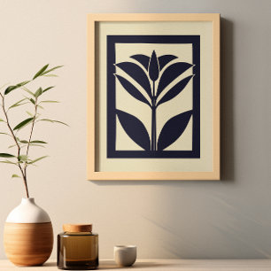Bold Botanical Shadow Poster