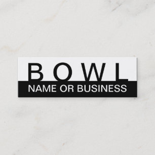 bold BOWL (colour customisable) Mini Business Card