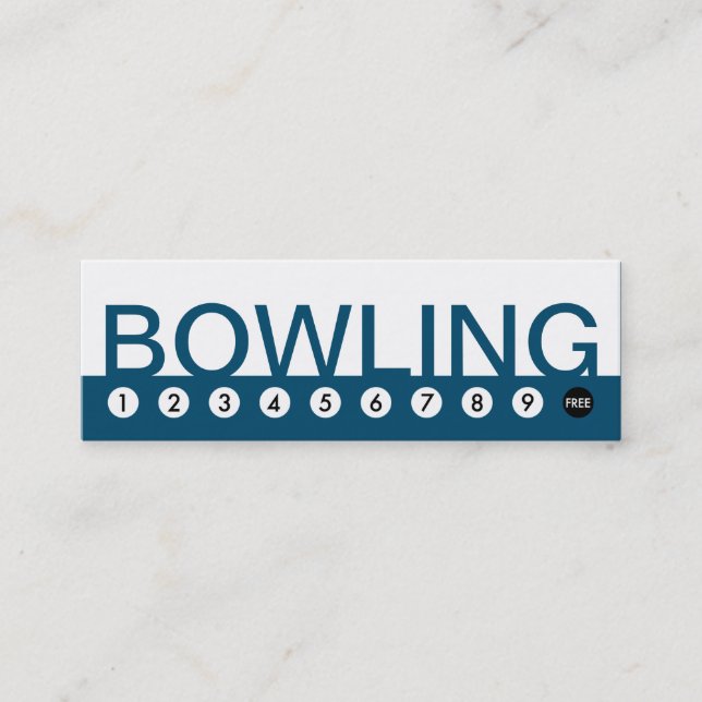 bold BOWLING customer loyalty (Front)