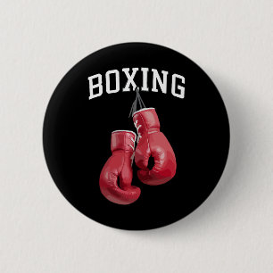 Bold Boxing Gloves Boxing Kickboxing Boxing Lover 6 Cm Round Badge