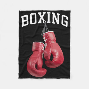 Bold Boxing Gloves Boxing Kickboxing Boxing Lover Fleece Blanket