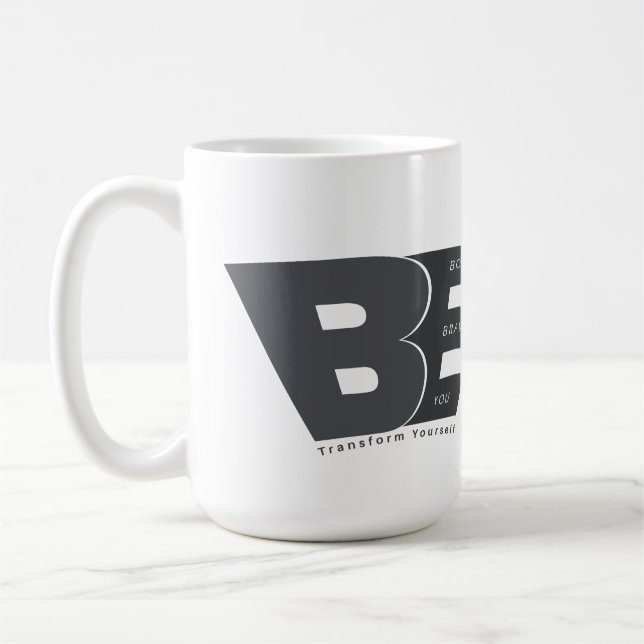 Bold Brave You – Positive Vibes Motivation Coffee Mug (Left)
