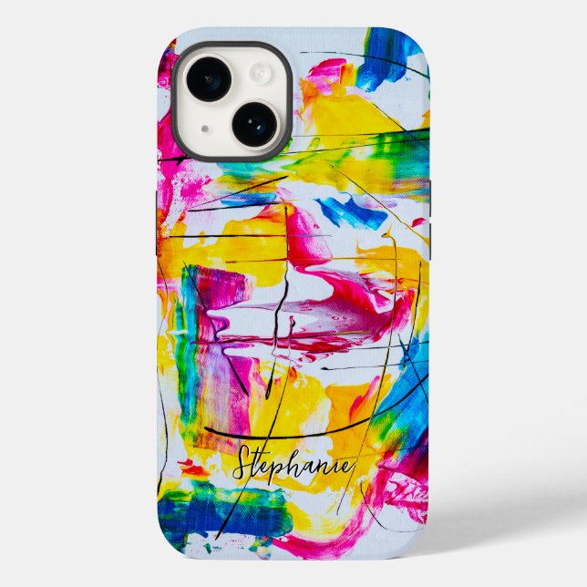 Bold Bright Colours Abstract Art  Case-Mate iPhone Case (Back)