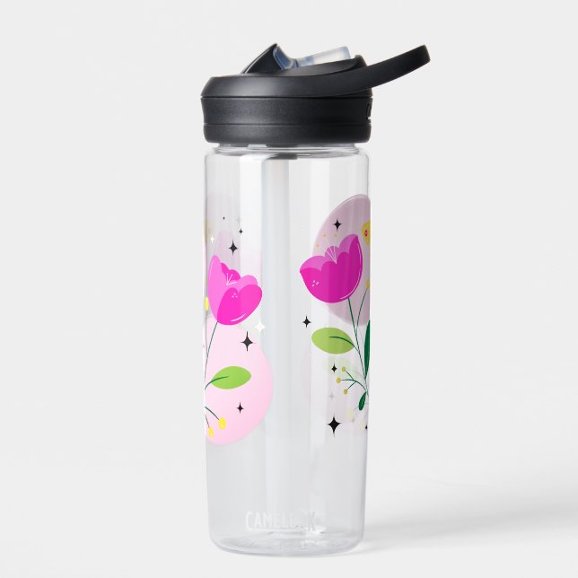 Bold Bright Florals Water Bottle (Left)
