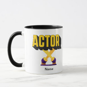 Bold Bright Lights Actor Mug Personalised