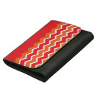 Bold Bright Orange Red Chevron Zigzag Pattern