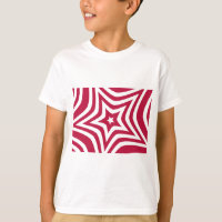 Bold & Bright Red & White Star in a Vector Pattern