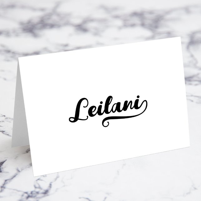 Bold Brush Script I Swash Name Place Cards (Bold Brush Script I Swash Name Place Cards)