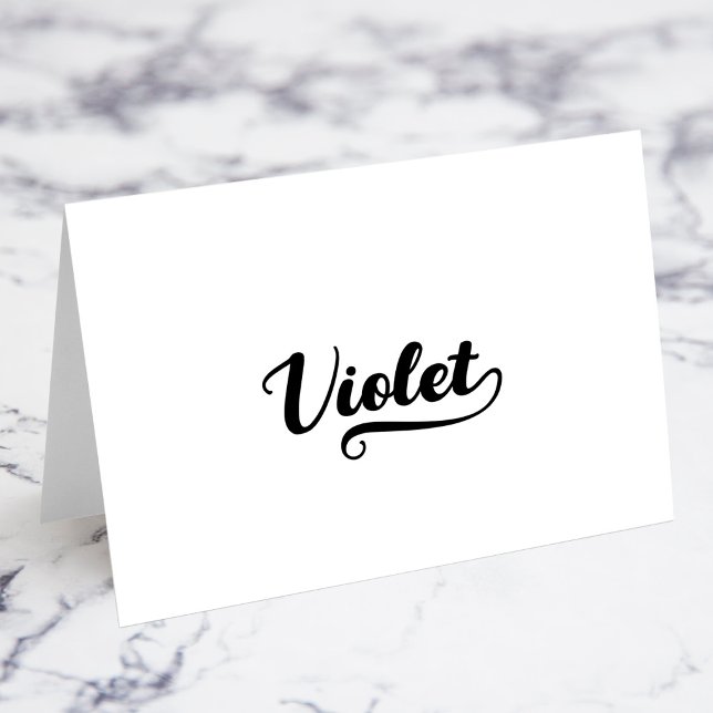 Bold Brush Script T Swash Name Place Cards (Bold Brush Script T Swash Name Place Cards)