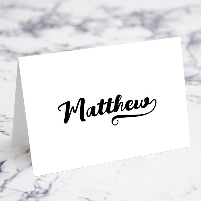Bold Brush Script W Swash Name Place Cards (Bold Brush Script W Swash Name Place Cards)