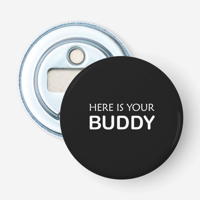 Bold Buddy Bar Tool – Minimalist Bottle Opener (Front)