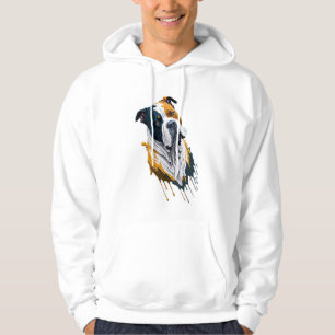 Bold Bulldog Drip – Artistic Dog T-Shirt Design Hoodie