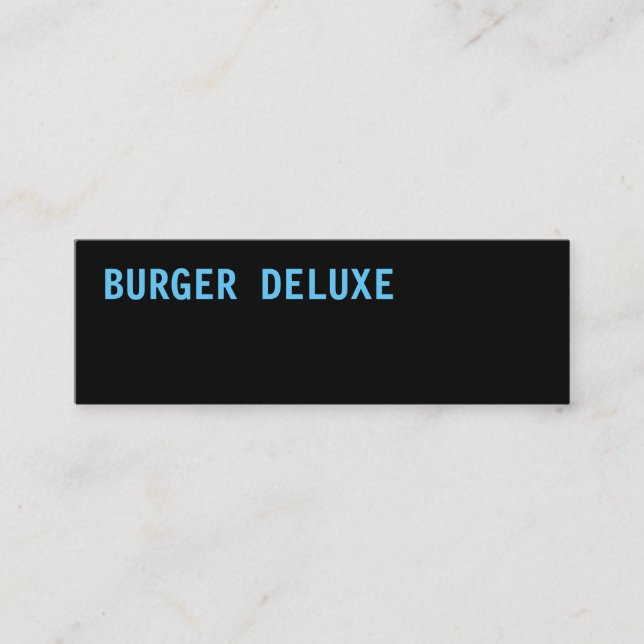 BOLD Burger Blue Mini Business Card (Front)