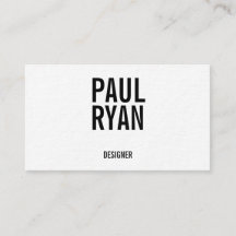 Bold business cards