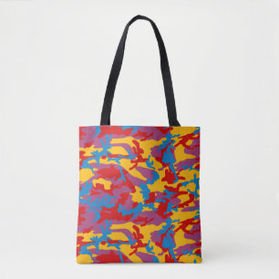 Bold Camo Pattern Tote Bag