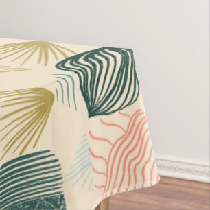 Bold Caribbean Tribal Mudcloth: Boho Buttercream Tablecloth