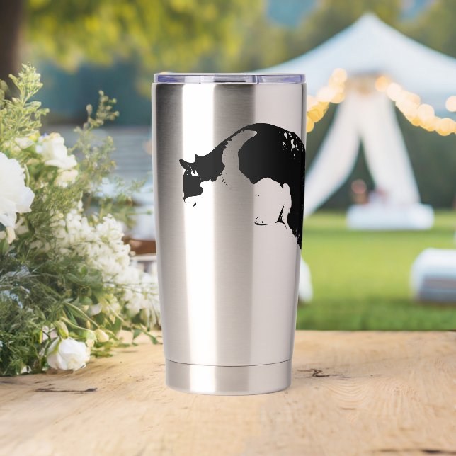 Bold Cat Form Insulated Tumbler (Wedding (Rotated))