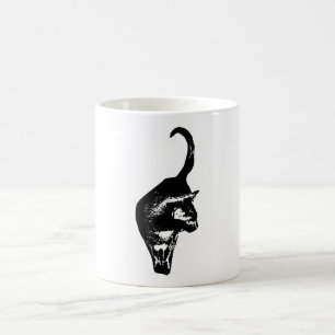 Bold Cat Silhouette Coffee Mug