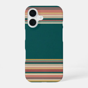 Bold Center Retro Stripe iPhone 16 Case
