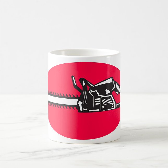 Bold Chainsaw Lumberjack Logging Tool Coffee Mug (Creator Uploaded)