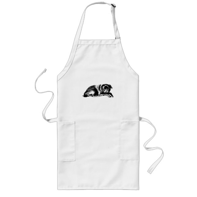 Bold Chef, Calm Kitchen Long Apron (Front)