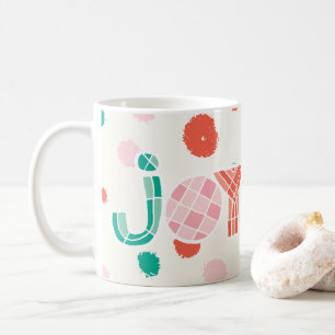 Bold Chunky Geometric Joy Colourful Dots Modern Coffee Mug