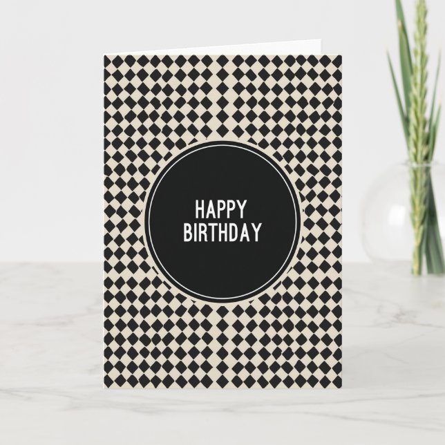 Bold Circle Birthday Card (Front)