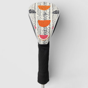 Bold Citrus Slice Stripes (5) Golf Head Cover
