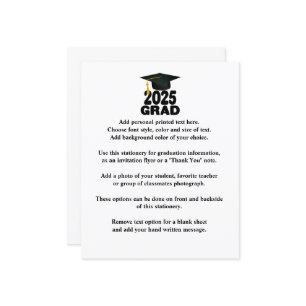 Bold Class of 2025 Graduation Announcement