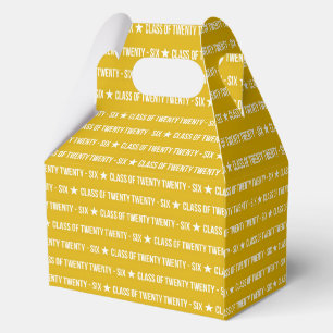 Bold Class of 2026 Graduation Pattern Favour Box