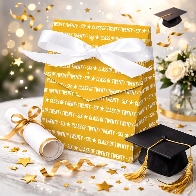Bold Class of 2026 Graduation Pattern Favour Box (Creator Uploaded)